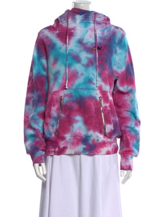 Aviator Nation Tie-Dye Print Crew Neck Sweatshirt