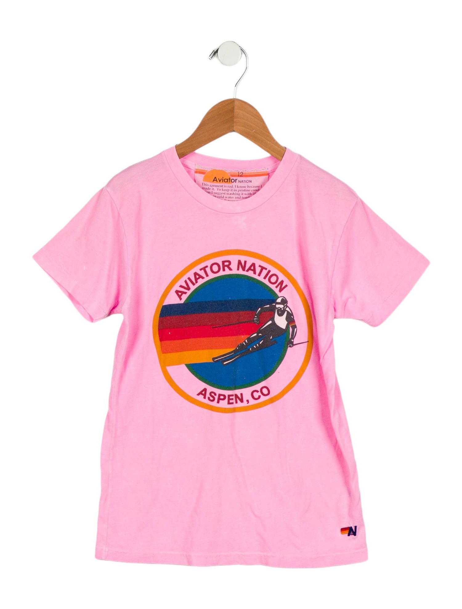 Aviator Nation Girls' Graphic Short Sleeve T-Shirt