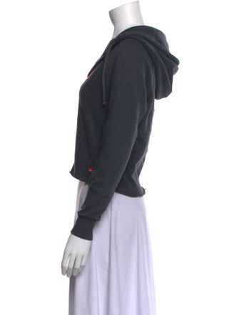 Aviator Nation Printed V-Neck Crop Top