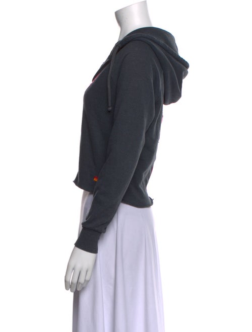 Aviator Nation Printed V-Neck Crop Top