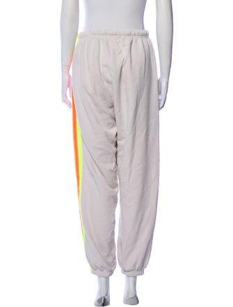 Aviator Nation Striped Embroidered Accent Sweatpants