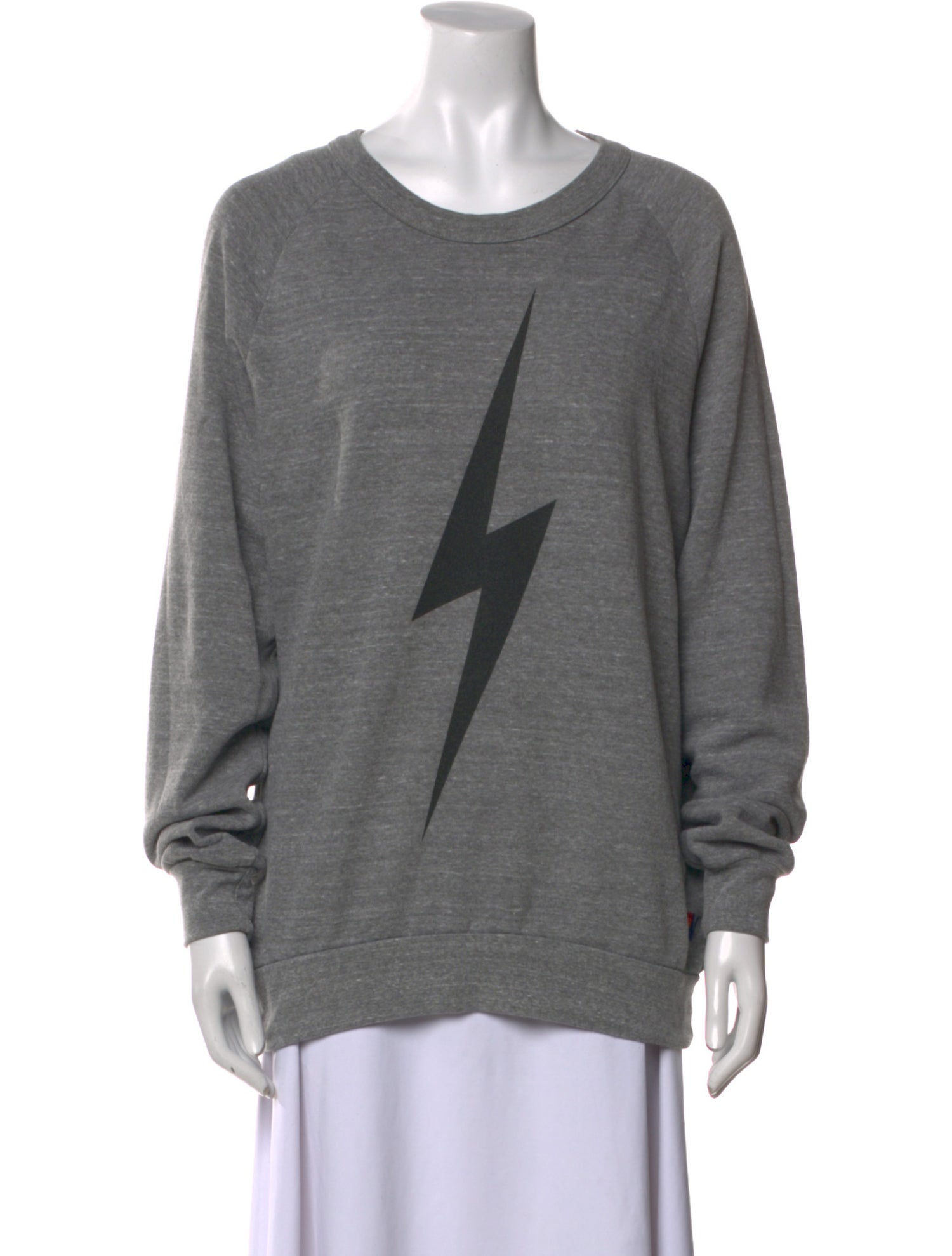 Aviator Nation Graphic Print Scoop Neck Sweater