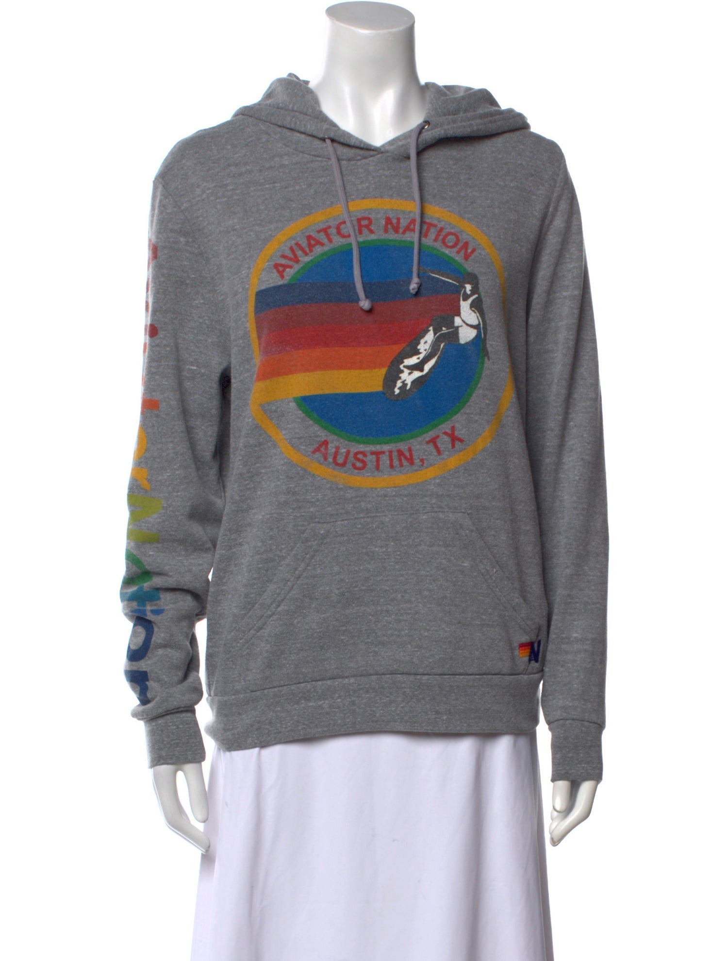 Aviator Nation Graphic Print Crew Neck Sweatshirt