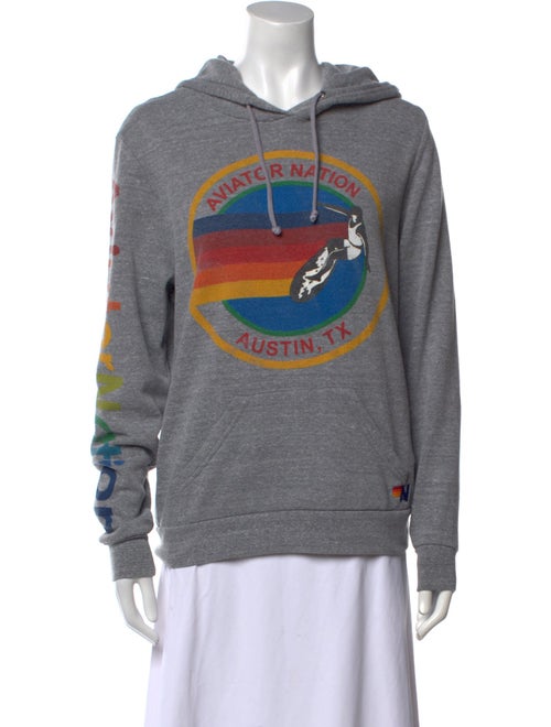 Aviator Nation Graphic Print Crew Neck Sweatshirt