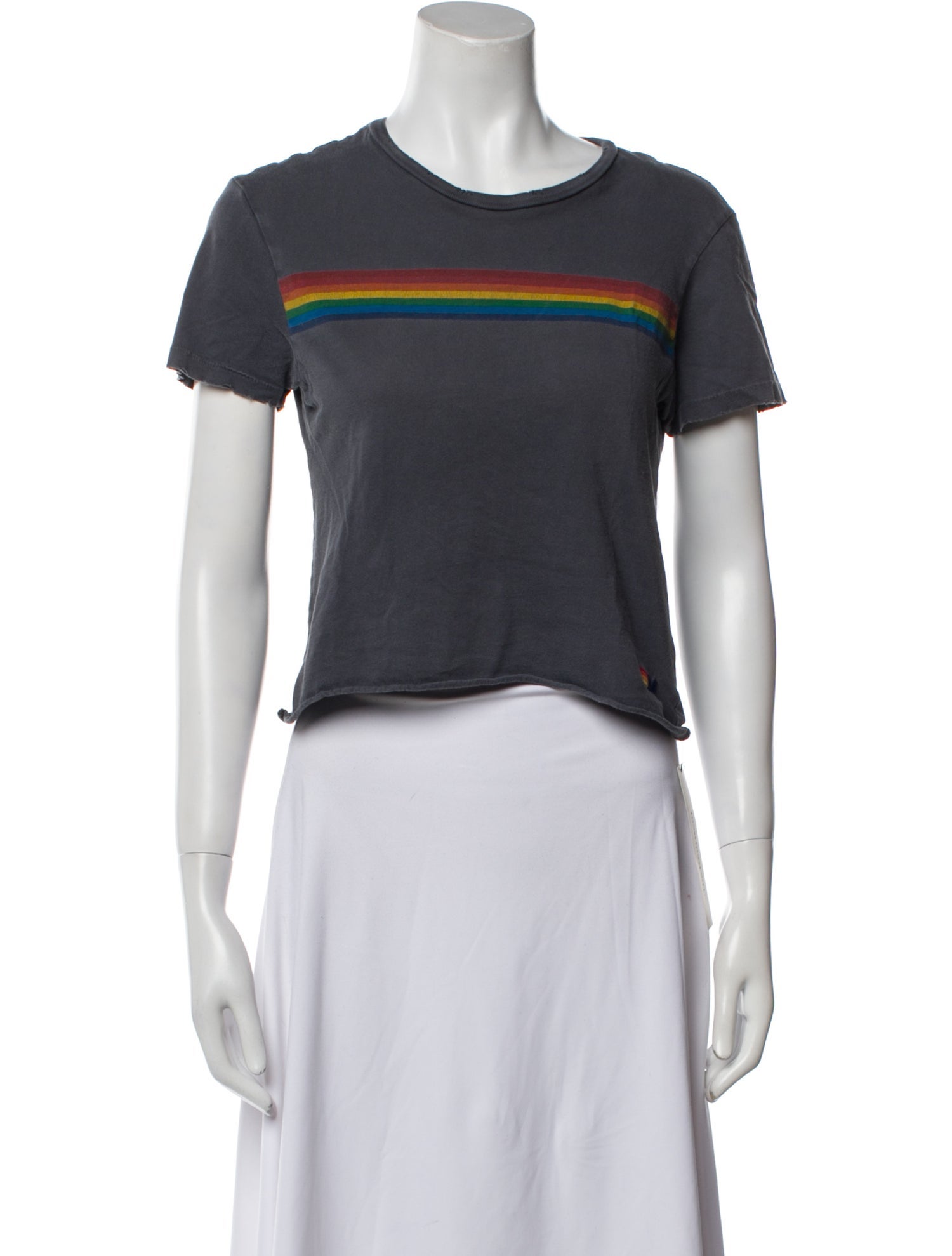 Aviator Nation Striped Crew Neck T-Shirt