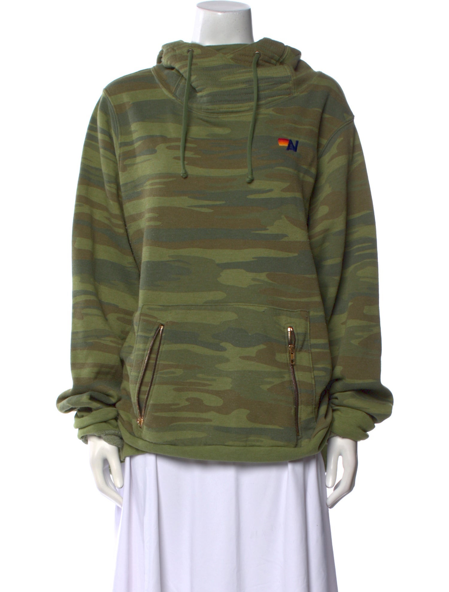 Aviator Nation Printed Mock Neck Sweatshirt