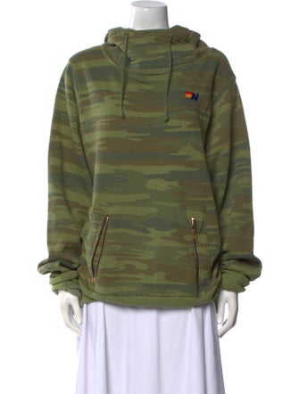 Aviator Nation Printed Mock Neck Sweatshirt