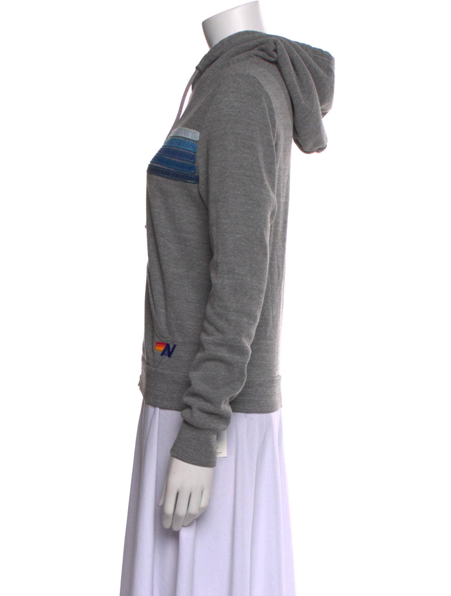 Aviator Nation Striped V-Neck Sweatshirt