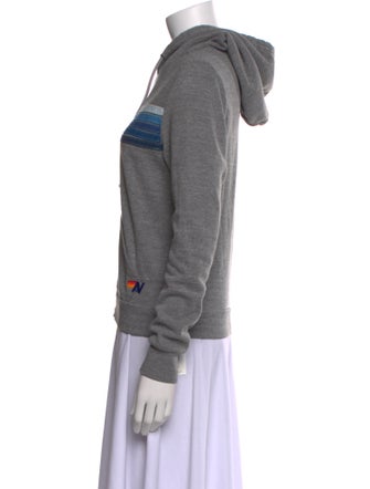 Aviator Nation Striped V-Neck Sweatshirt