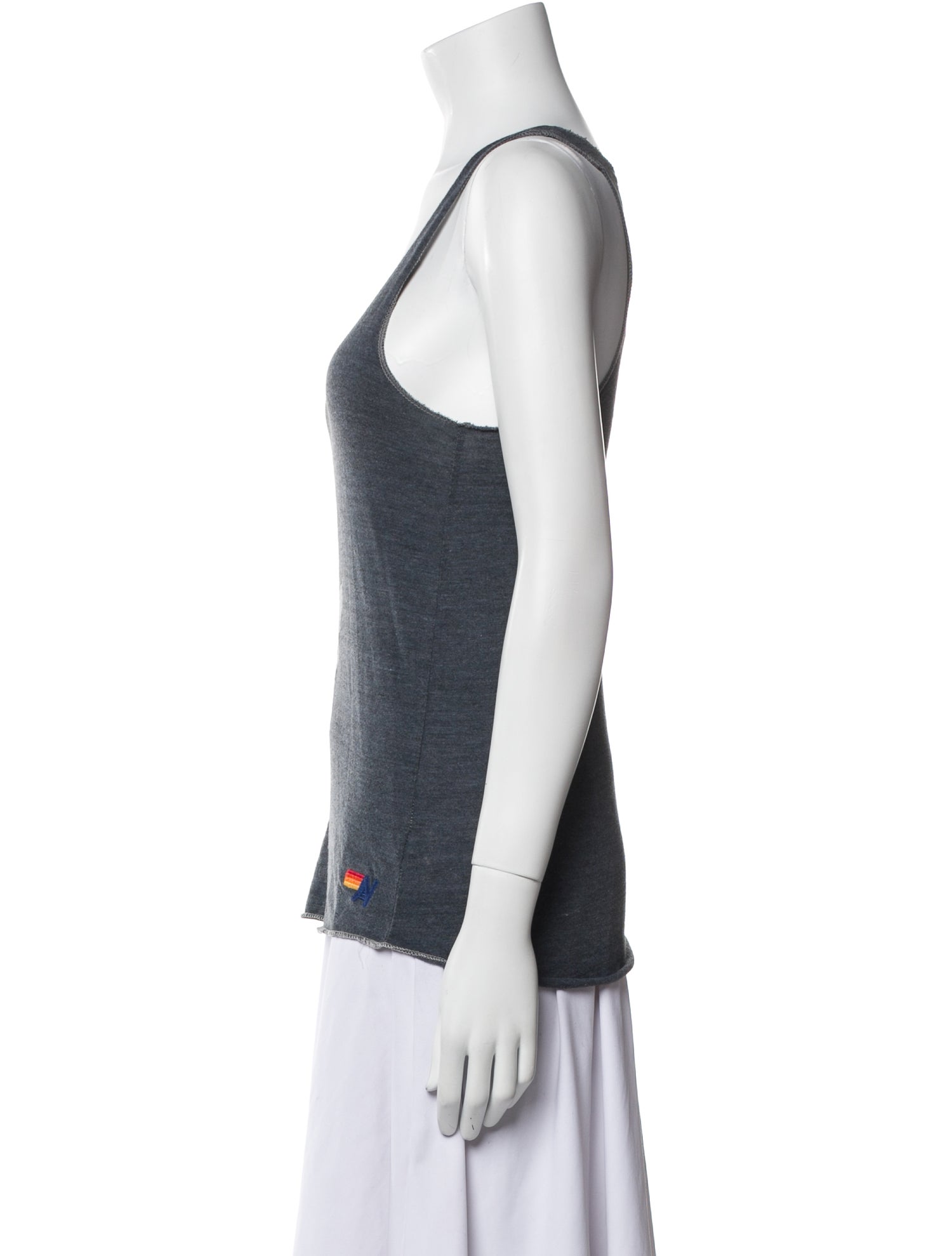 Aviator Nation Graphic Print Scoop Neck Top