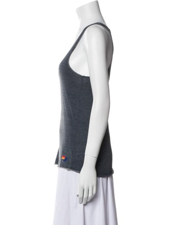 Aviator Nation Graphic Print Scoop Neck Top