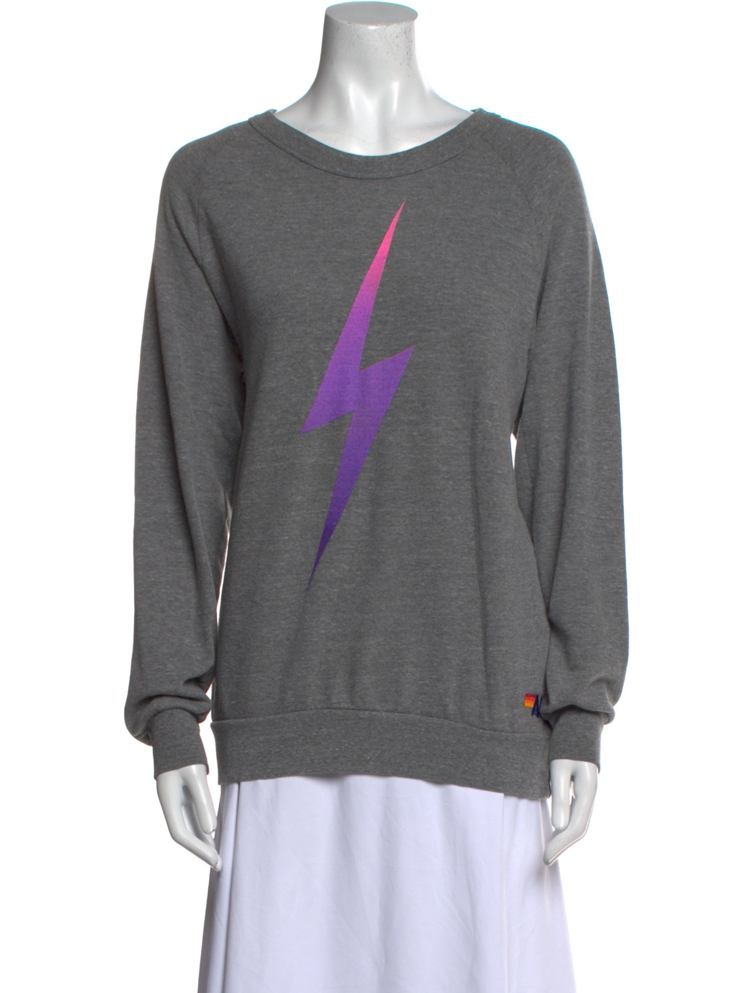 Aviator Nation Scoop Neck Long Sleeve Sweatshirt