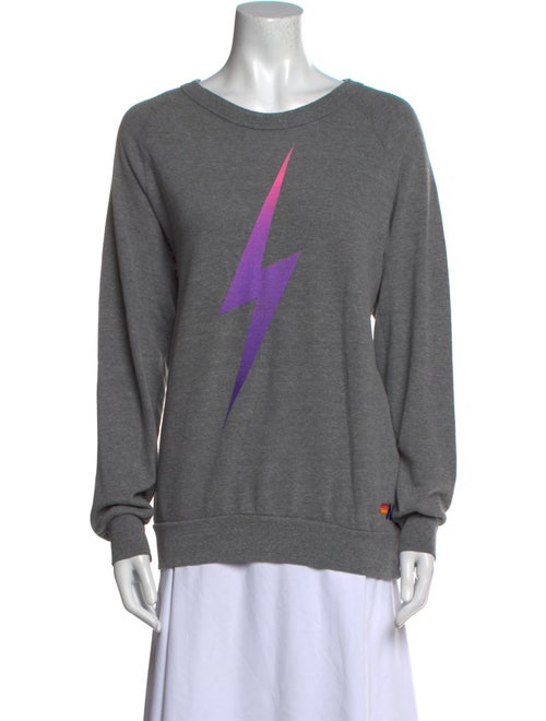 Aviator Nation Scoop Neck Long Sleeve Sweatshirt