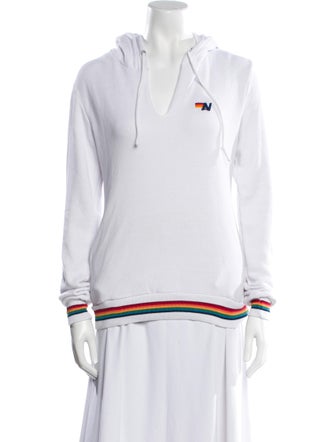 Aviator Nation V-Neck Long Sleeve Sweatshirt