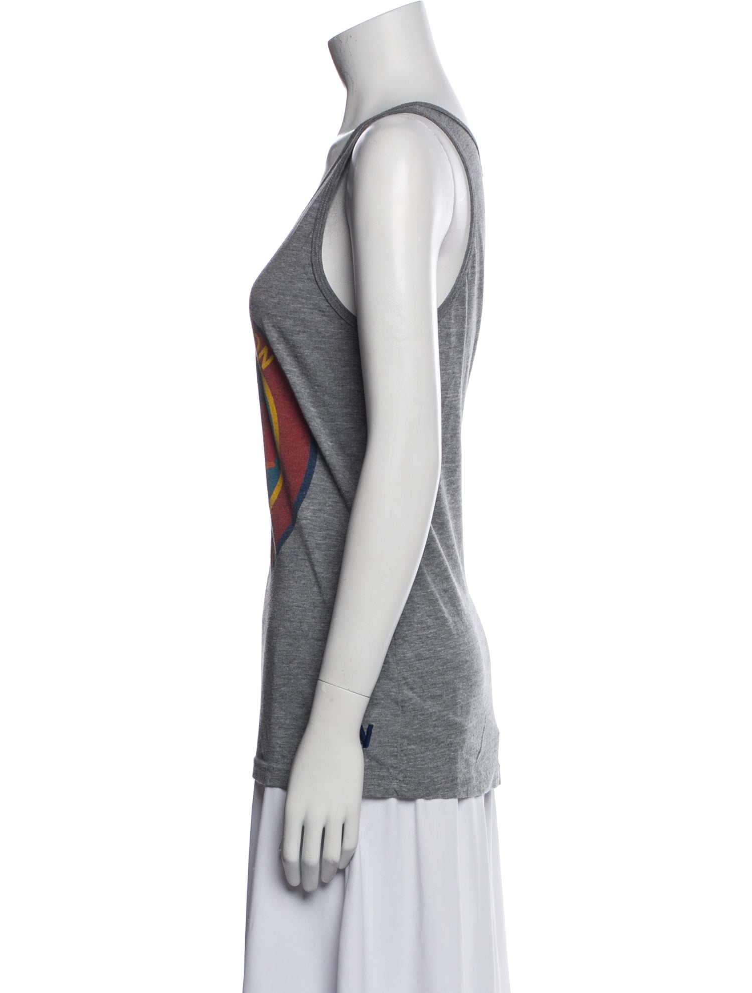 Aviator Nation Graphic Print Scoop Neck Top
