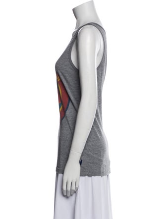 Aviator Nation Graphic Print Scoop Neck Top