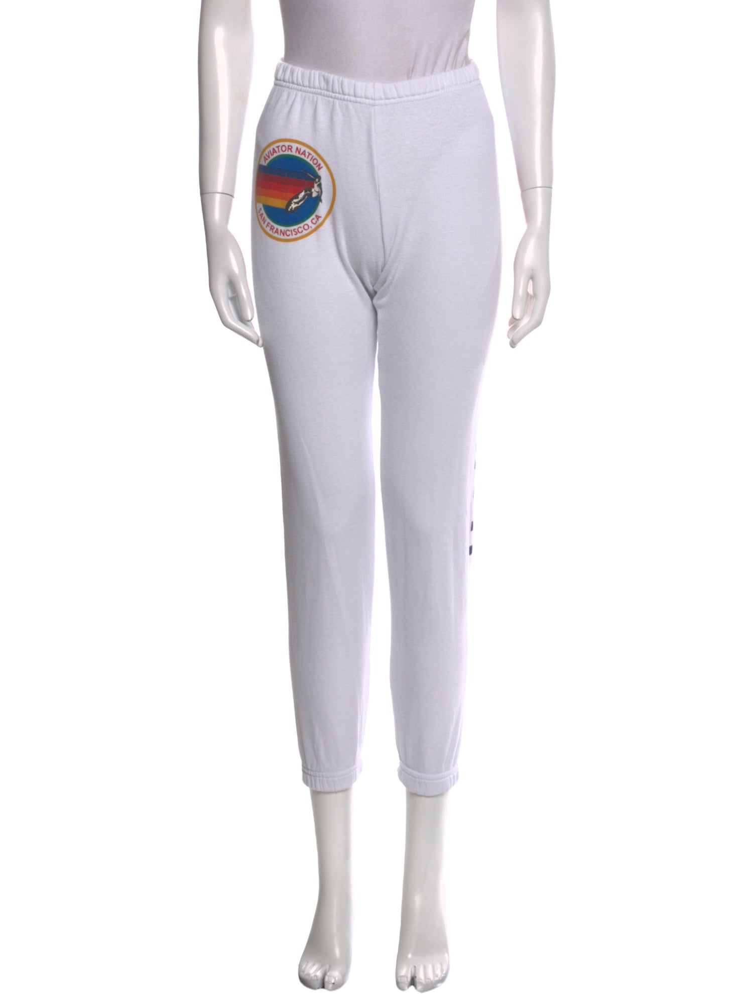 Aviator Nation Graphic Print Skinny Leg Pants