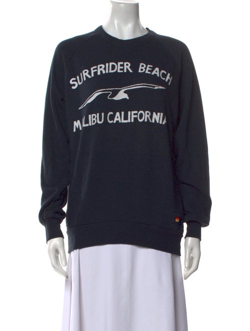 Aviator Nation Graphic Print Crew Neck Sweatshirt