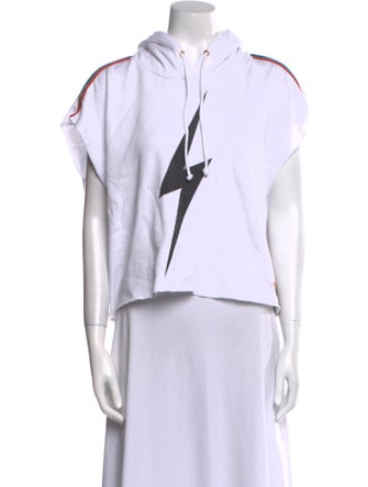 Aviator Nation Mock Neck Short Sleeve Sweatshirt