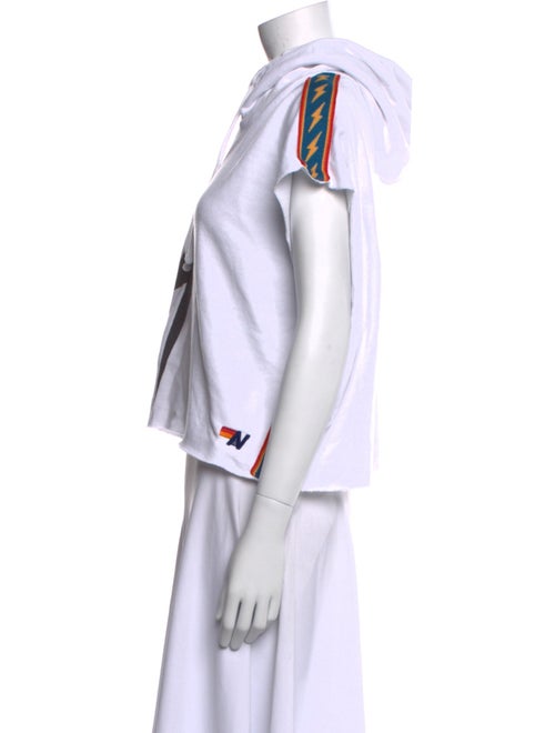 Aviator Nation Mock Neck Short Sleeve Sweatshirt