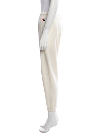 Aviator Nation Graphic Print Embroidered Accent Sweatpants