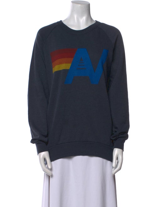 Aviator Nation Graphic Print Crew Neck Sweatshirt