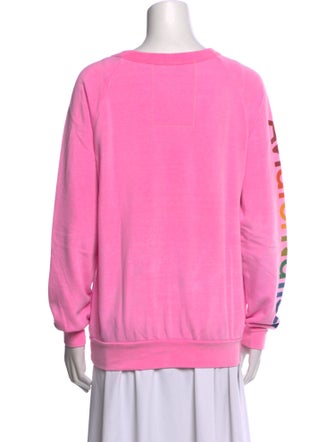 Aviator Nation Graphic Print Crew Neck Sweatshirt