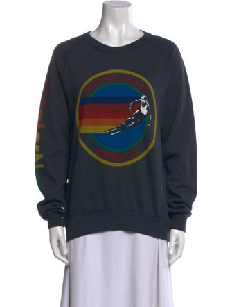 Aviator Nation Graphic Print Crew Neck Sweatshirt