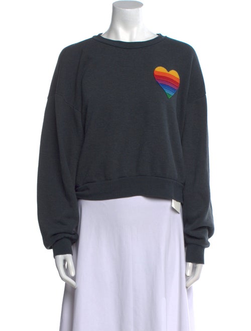 Aviator Nation Graphic Print Crew Neck Sweatshirt