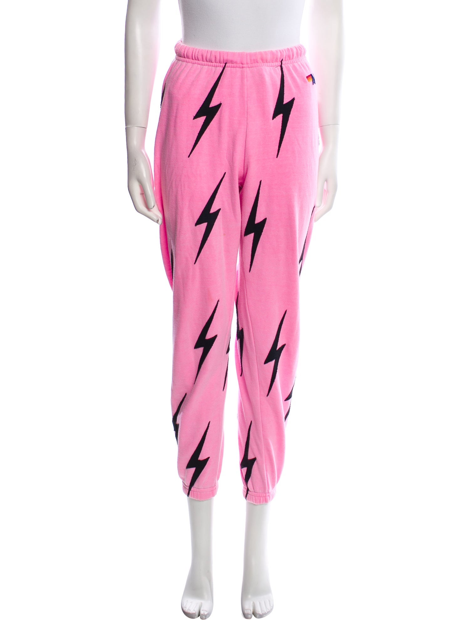 Aviator Nation Graphic Print Embroidered Accent Sweatpants