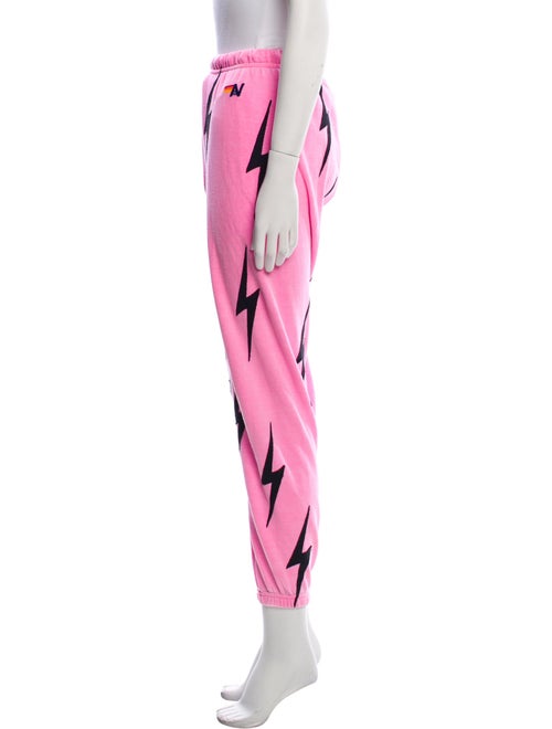 Aviator Nation Graphic Print Embroidered Accent Sweatpants