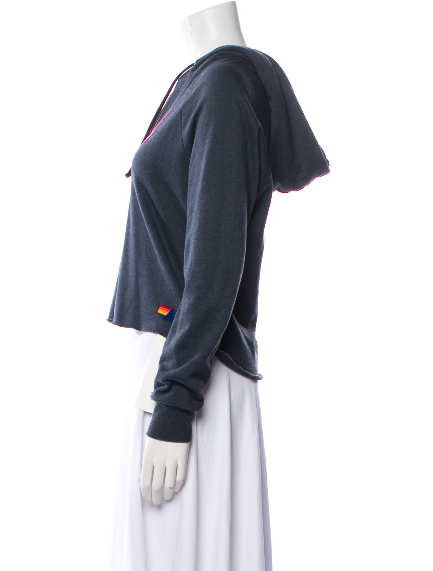 Aviator Nation Graphic Print V-Neck Crop Top