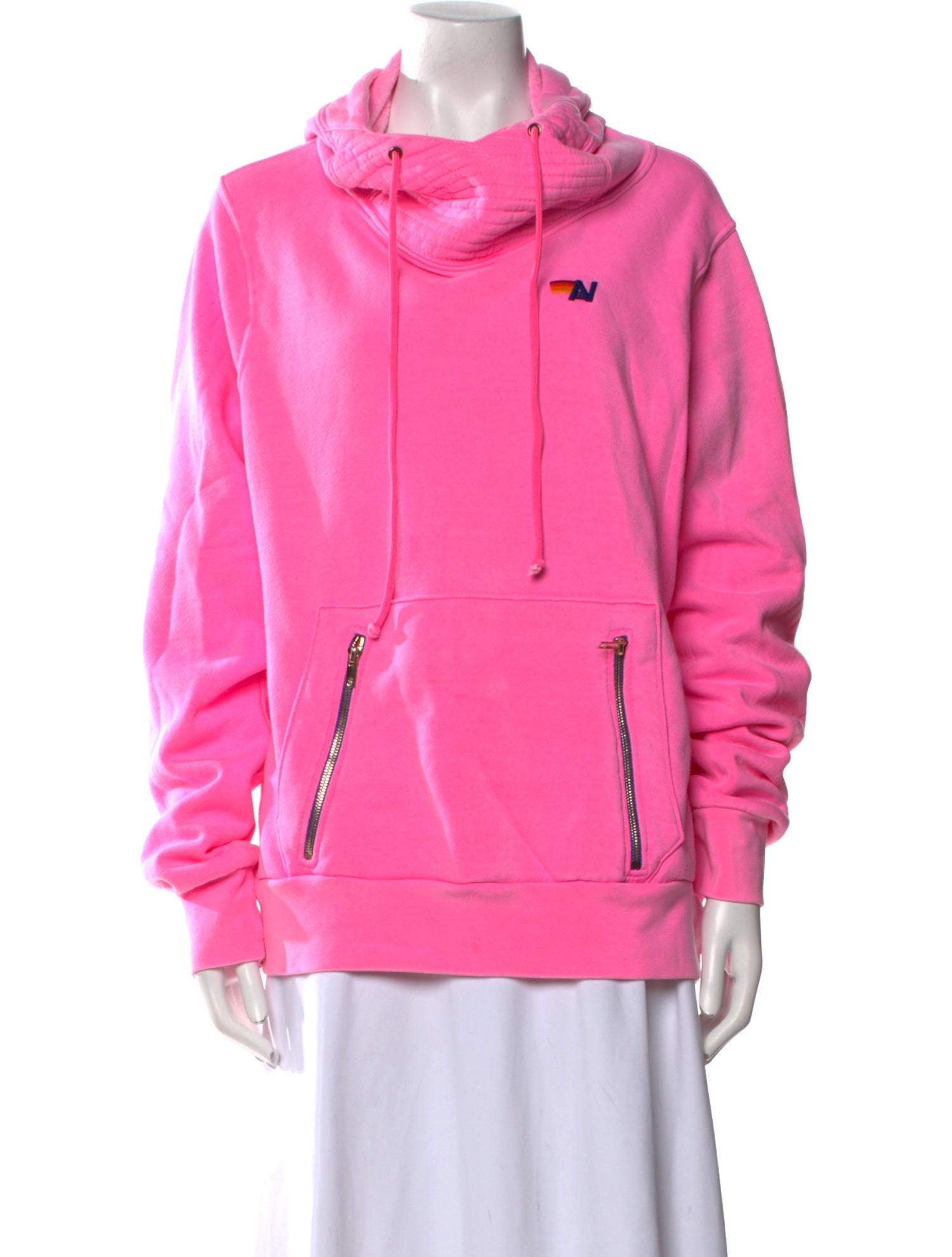 Aviator Nation Cowl Neck Long Sleeve Sweatshirt