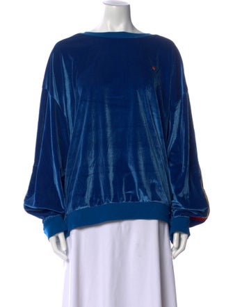 Aviator Nation Bateau Neckline Long Sleeve Blouse