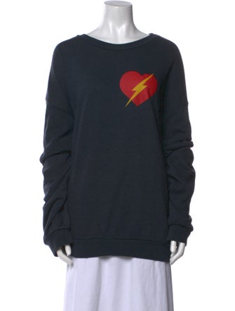 Aviator Nation Graphic Print Crew Neck Sweatshirt