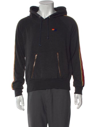 Aviator Nation Striped Crew Neck Hoodie