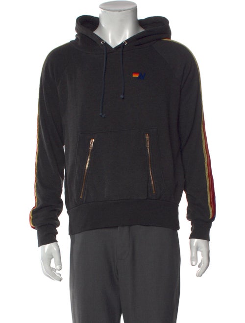 Aviator Nation Striped Crew Neck Hoodie