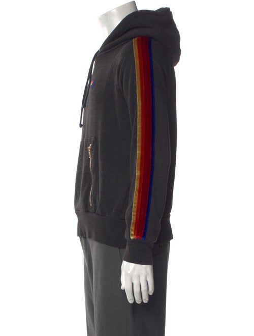 Aviator Nation Striped Crew Neck Hoodie