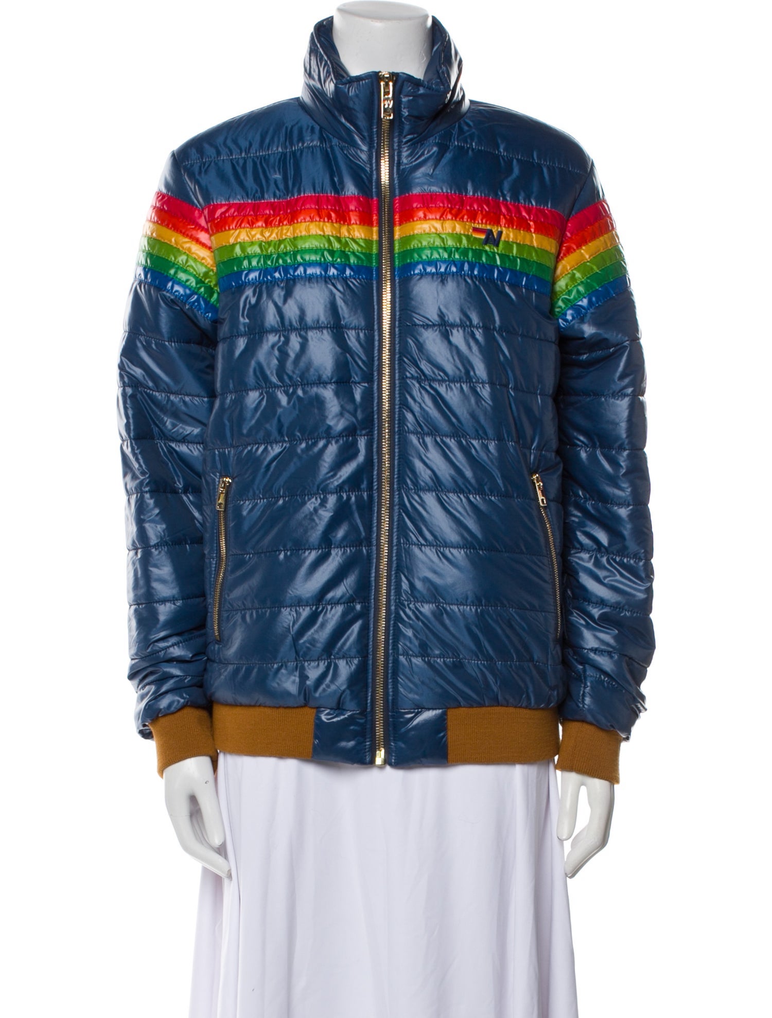 Aviator Nation Nylon Striped Jacket w/ Tags