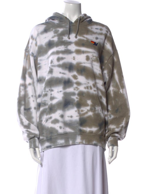 Aviator Nation Tie-Dye Print V-Neck Sweatshirt