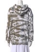 Aviator Nation Tie-Dye Print V-Neck Sweatshirt