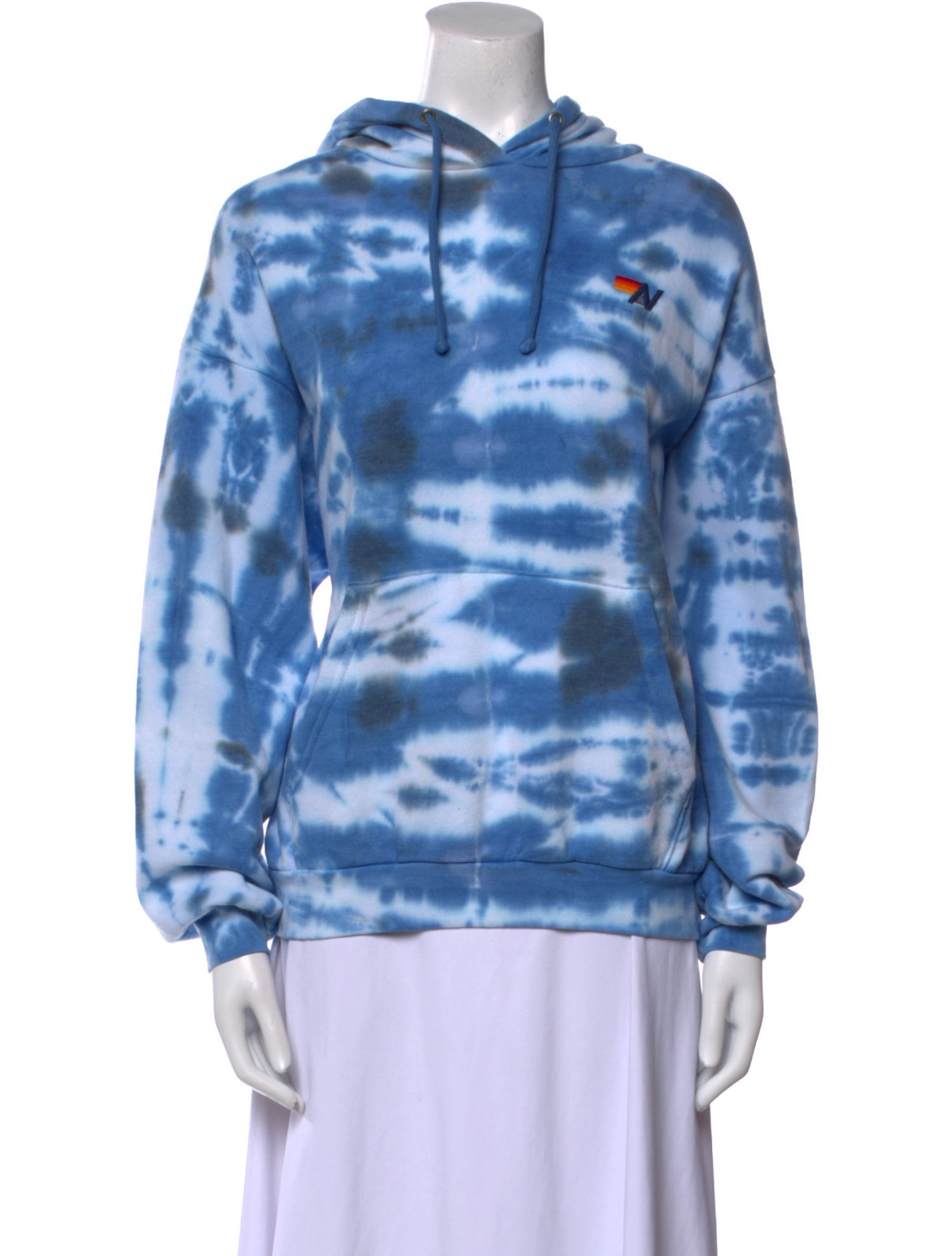 Aviator Nation Tie-Dye Print Crew Neck Sweatshirt
