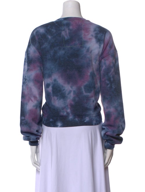 Aviator Nation Tie-Dye Print Scoop Neck Sweatshirt