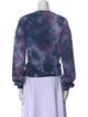 Aviator Nation Tie-Dye Print Scoop Neck Sweatshirt