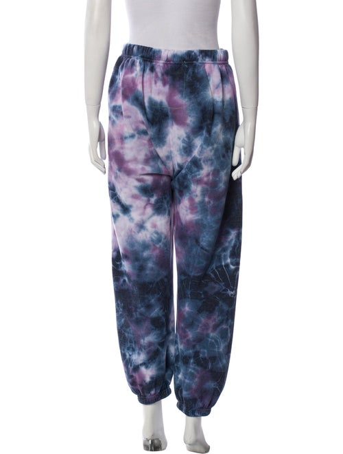 Aviator Nation Tie-Dye Print Embroidered Accent Sweatpants