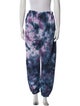 Aviator Nation Tie-Dye Print Embroidered Accent Sweatpants