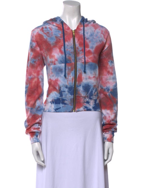 Aviator Nation Tie-Dye Print Crew Neck Sweatshirt