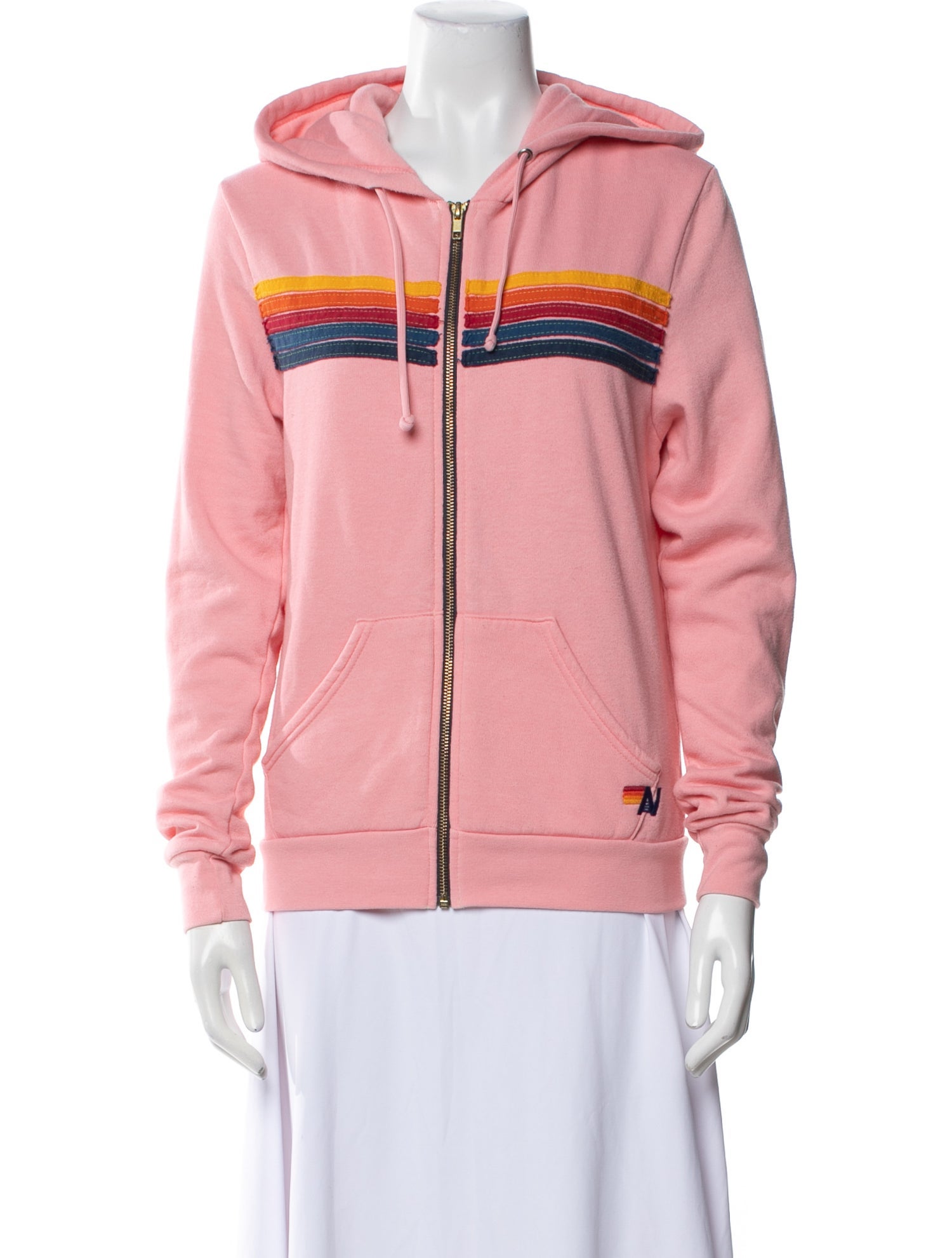 Aviator Nation Striped Denim Jacket