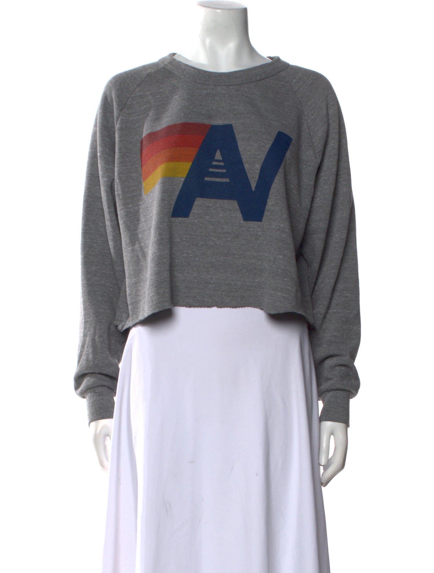 Aviator Nation Graphic Print Crew Neck Sweatshirt