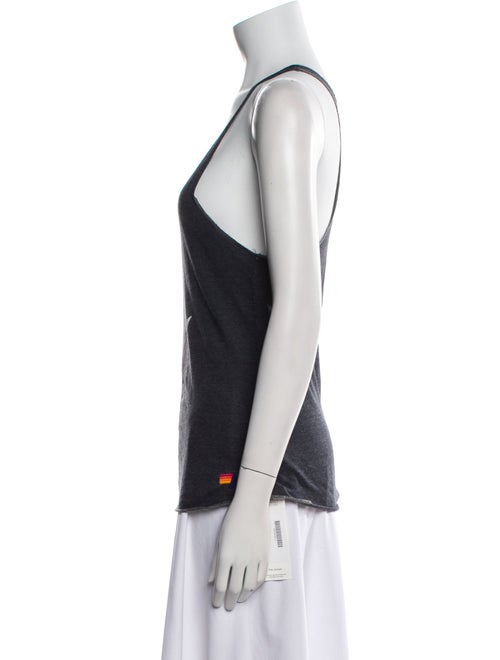 Aviator Nation Graphic Print Scoop Neck Top